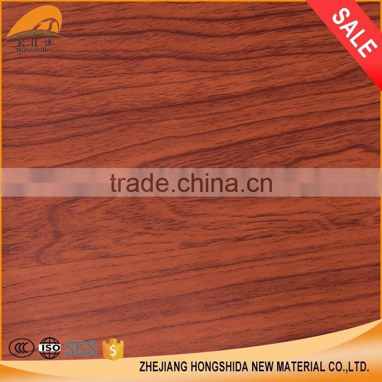 Wood grain color pvc decorative sheet/ pvc decorative film for kitchen cabinet door film