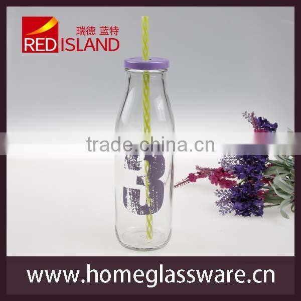 Stylish Juice Bottle Glass Water Bottle Glass Milk Bottle