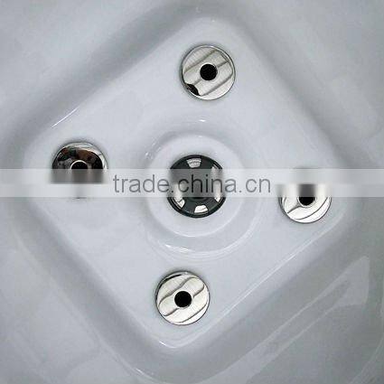 Acrylic Material and Corner,Center Drain Location bathroom tub for jakuziy