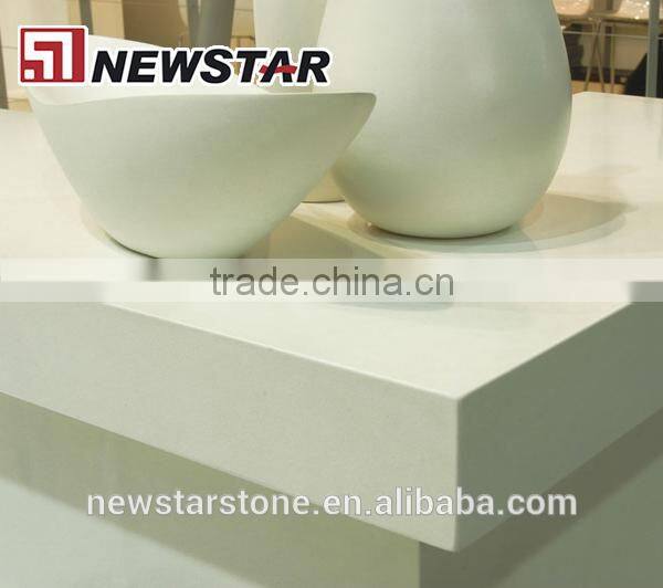 High quality sparkle white quartz small countertop