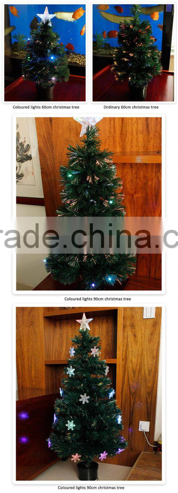 Hot sale christmsa ornament PVC christmas tree with LED