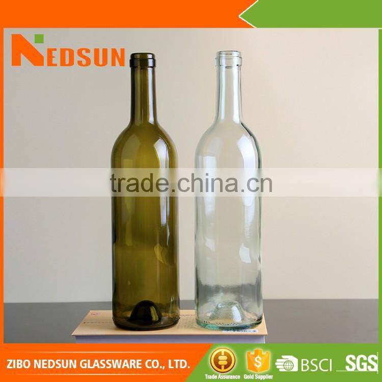 Factory price wine bottles sales for import