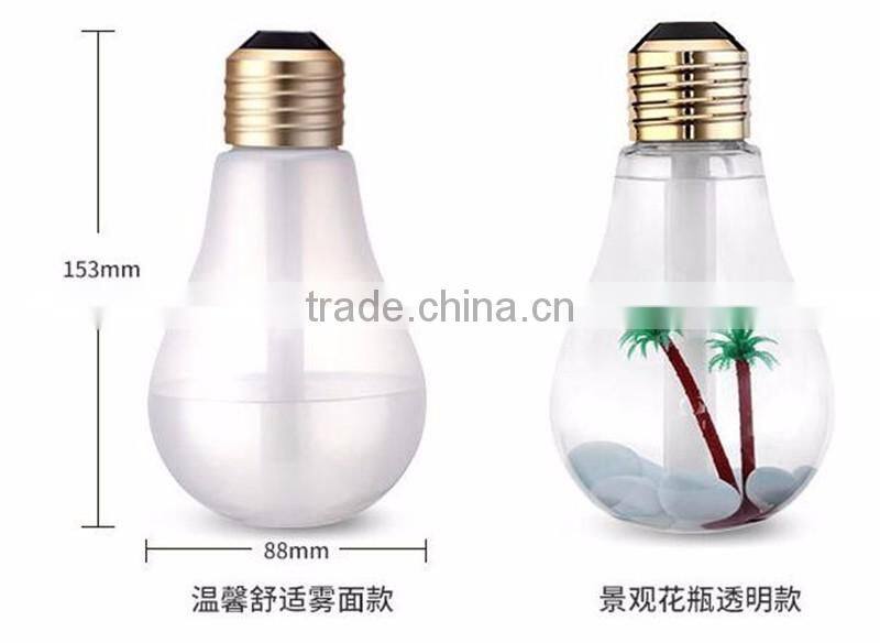 bulb humidifier 2016 Newest Mini humidifier night lights humidifier Colorful bulbs humidifier