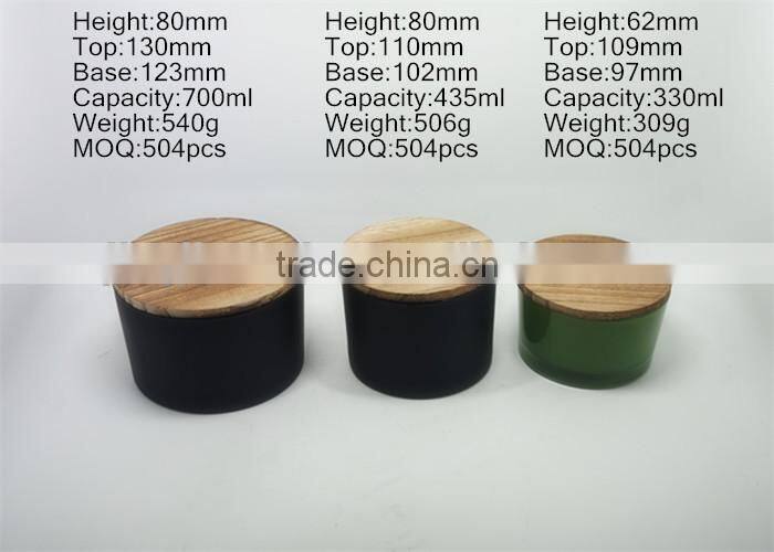 15 oz glass candle container with marble lid