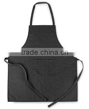 Cotton kitchen apron with front pocket as promotion
