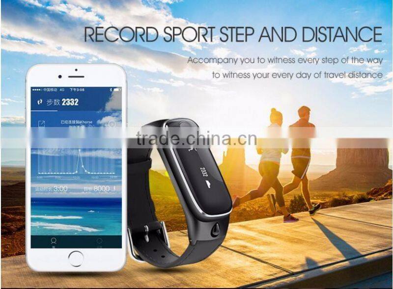 New OLED M6 Smart Watch Multi-functional Bluetooth Bracelet Combo Bracelet/Headset Fitness Health Monitoring Mobile Men Watch