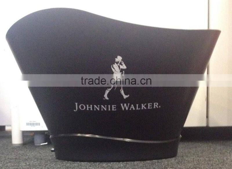 New plastic big Plastic beer bucket for promotion with lighting logo