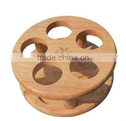 rotatable bamboo spice rack with spice jar and pepper mill grinder