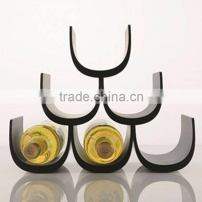 unique decorative indian metal material wine bottle stand