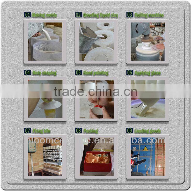 Fashion simple desgin small ceramic lotion bottle