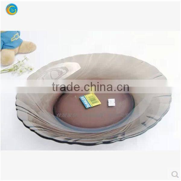 Colored glass fruit bowls