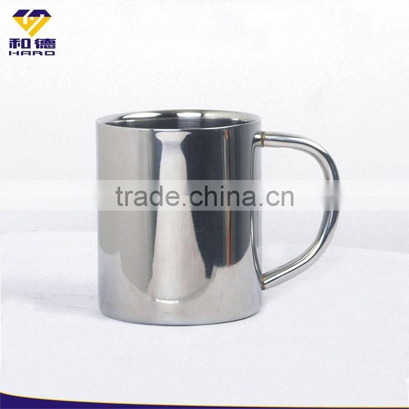 Double wall stainless steel carabiner mug