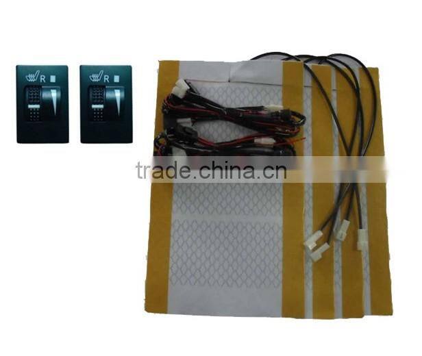 Foldable carbon fiber car seat heating pad