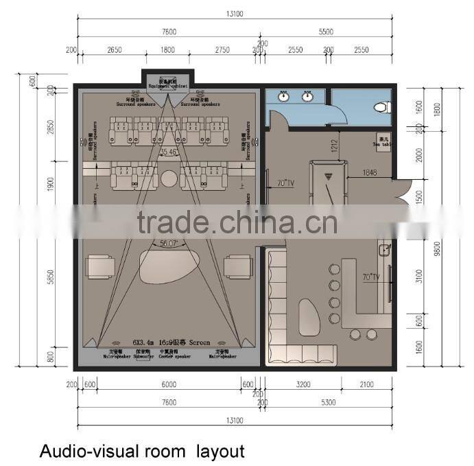 BISINI Audio-visual Room Acoustics Decoration Design