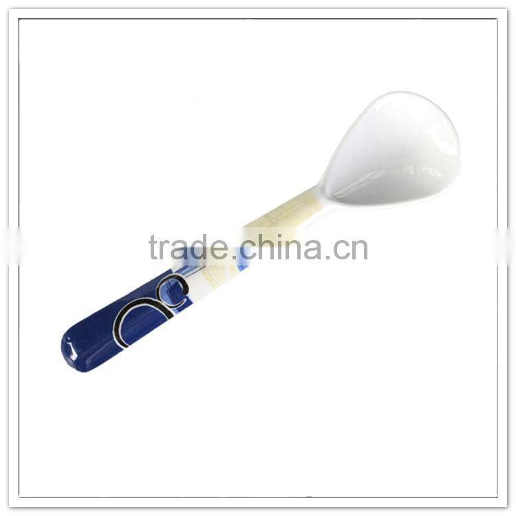 2016 innovative products white decal fashionable melamine plastic wholesale hard plastic spoon