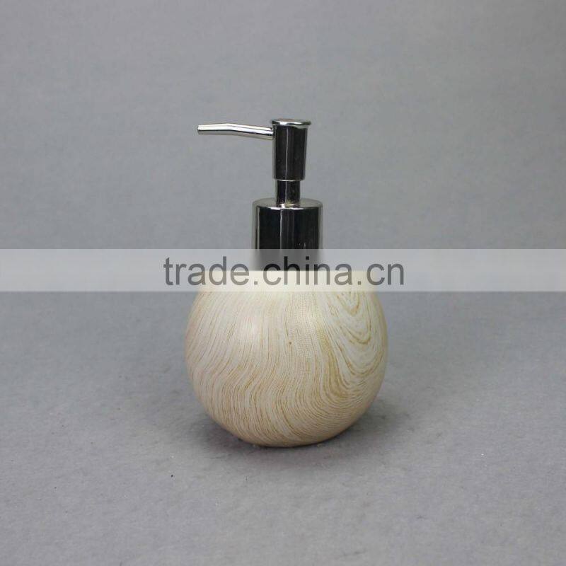 Nature Home Decor Atlantic 3 Piece Teakwood texture Bathroom Accessory Set