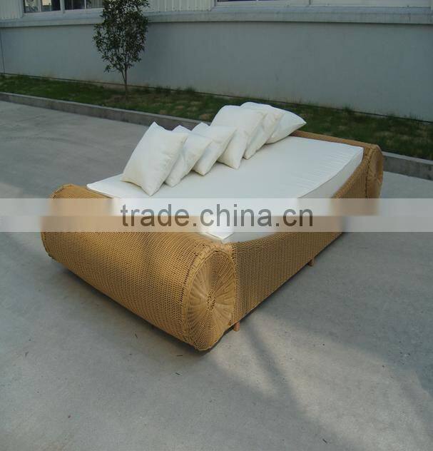 Pe Rattan Sunbed Furniture Chaise Lounge Chair AK3009