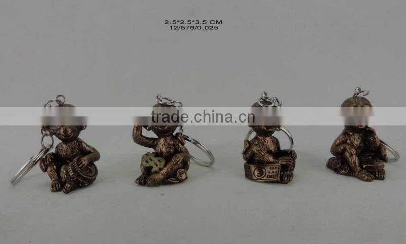 2016 Fashion keychain The 12 russia zodiac monkey keyring