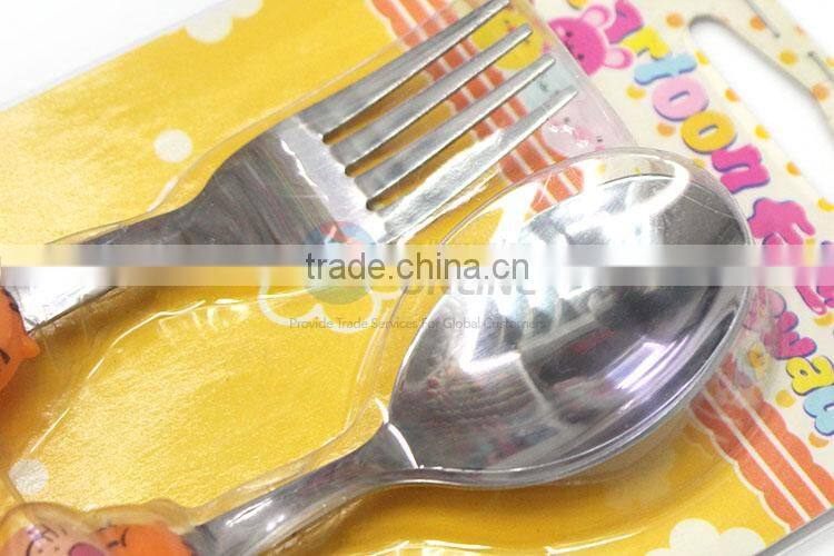 Cartoon Tiger Pattern Handle Stainless Steel Cutlery