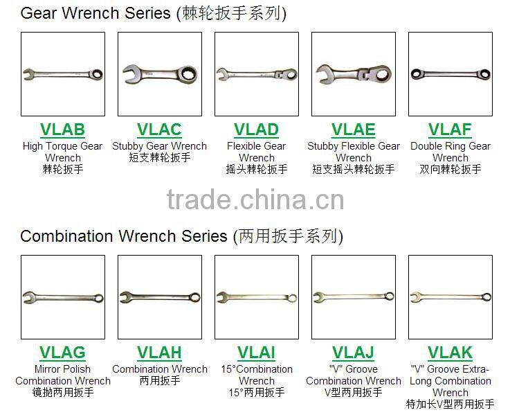 stubby ratchet wrench Gear Spanner Combination Torque Chrome Vanadium Auto Repair Two way