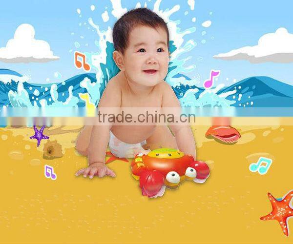 2015 latest design plastic crawling crab toy for baby cheap education toy wholesale from alibaba china
