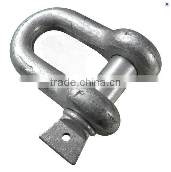 Hot dip galvanized drop forged anchor shackle