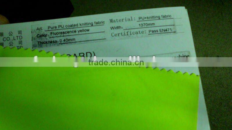 EN471 Fluorescent yellow fabric for waterproof garment