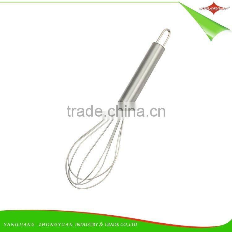 ZY-C1052 9"Food grade FDA Wholesale stainless steel whisk eggbeater