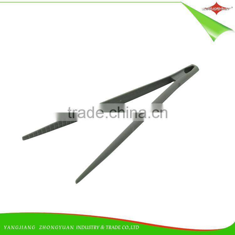 ZY-H3020 food grade Nylon tweezer shaped kitchen utensils food Tongs BBQ tong