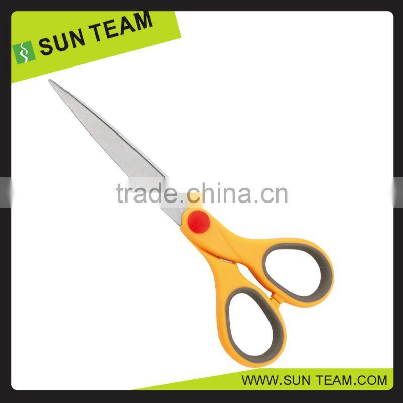 SC265 LFGB qualified stainless steel office scissors in double injection handle