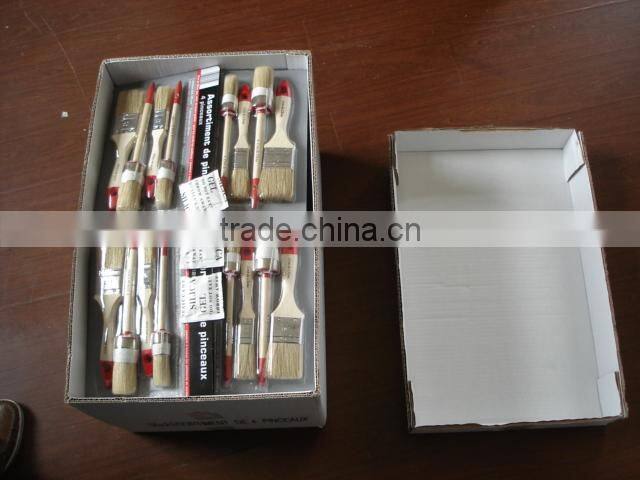 4pcs Wooden Handle Paint Brush Set