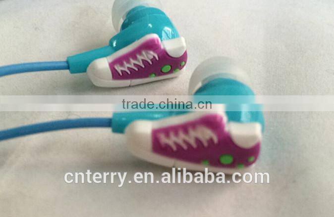 sneakers style Super bass colorful stereo in-ear earphones