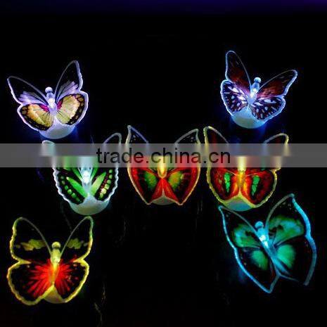 Promotion Gift Children Toy Refrigerator Fridge Butterfly Magnet,DIY Glow colorful 3d butterfly stickers