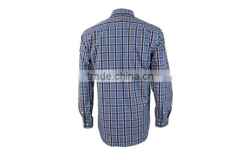 latest classic fashion checked casual T shirt