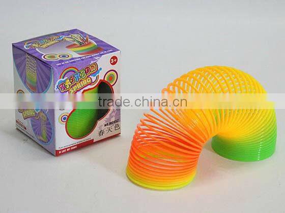 spring toy bouncing with light