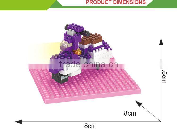 Most popular diy motorcycle set plastic building intellect blocks toys