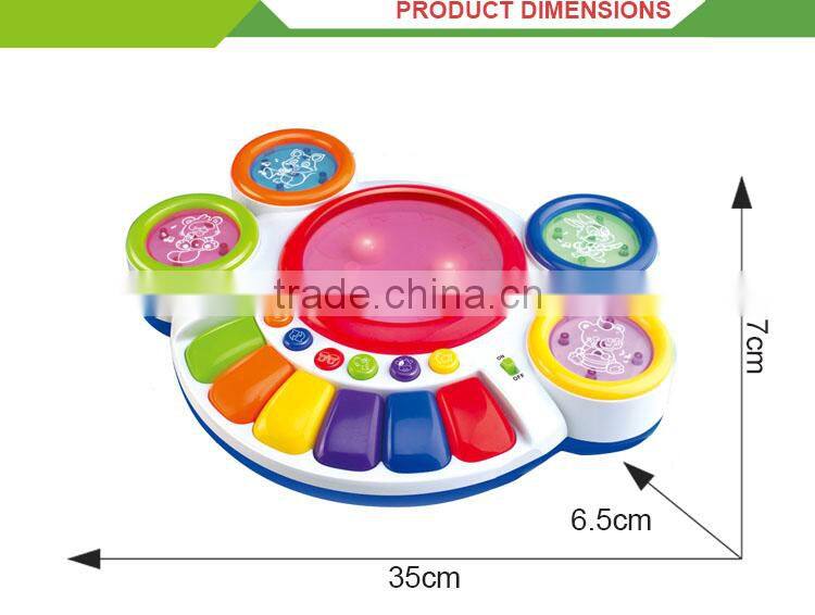 Best selling electronic plastic children hand drum musical instrument