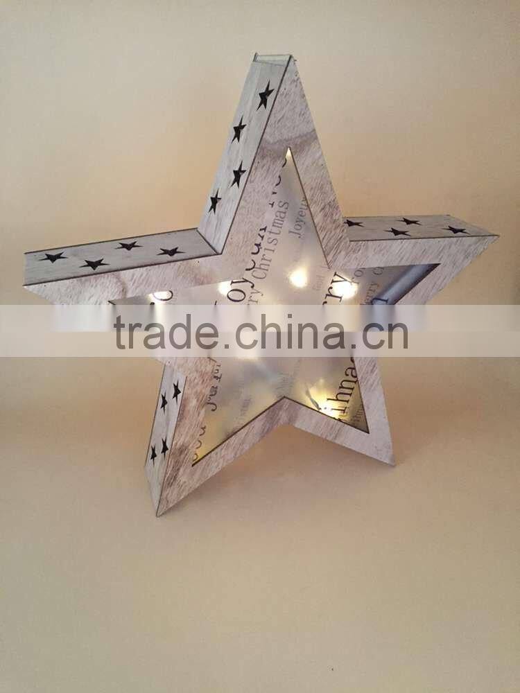 Custom wooden frame christmas light box