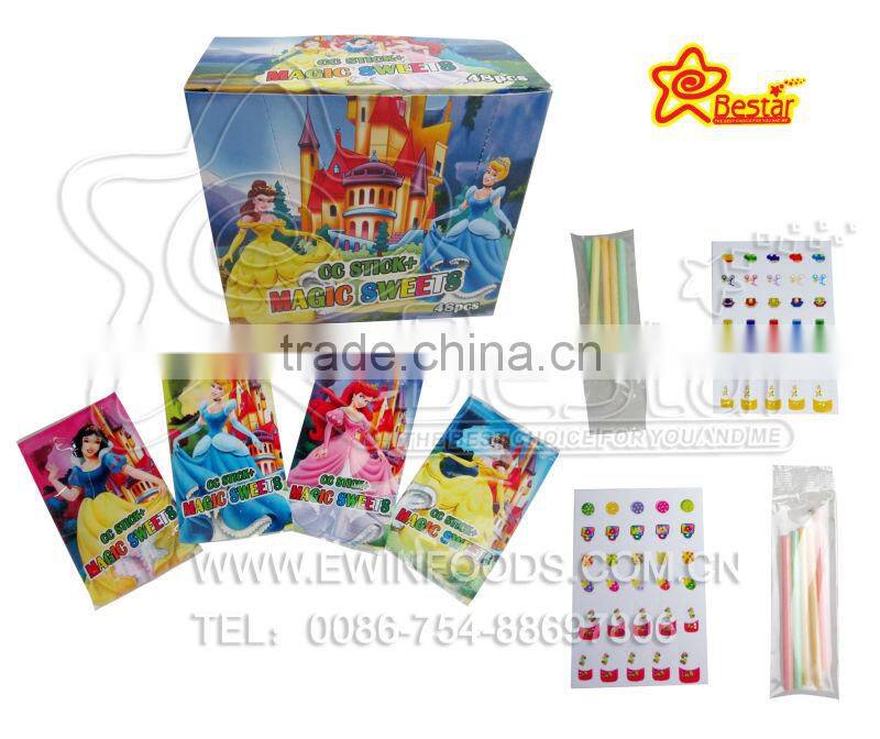 Girl Nail Sticker With CC Stick Candy