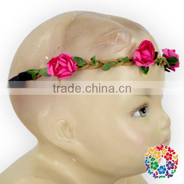 2016 Newest Fashion Hairband Lovely Baby Girls Headbands Flower Garland Headband
