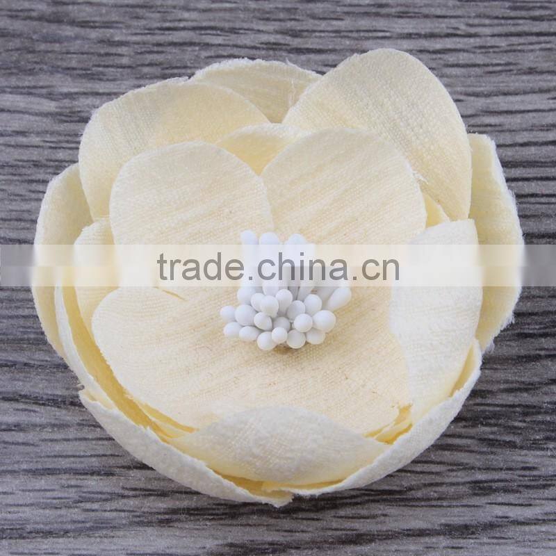 mini fabric flower clip for kids hair accessories