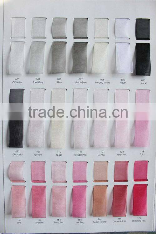 Colorful handmade organza flowers