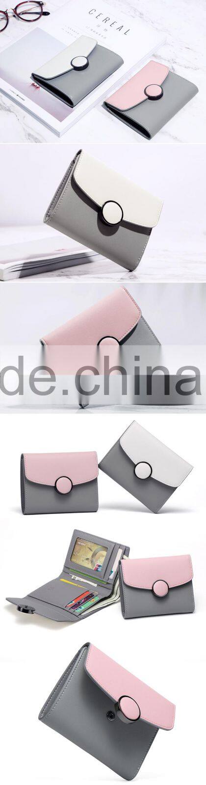 China Wholesale Girls Mini Wallets Hot Sale Professional Women Genuine Split Cow Leather Walllet For Lady