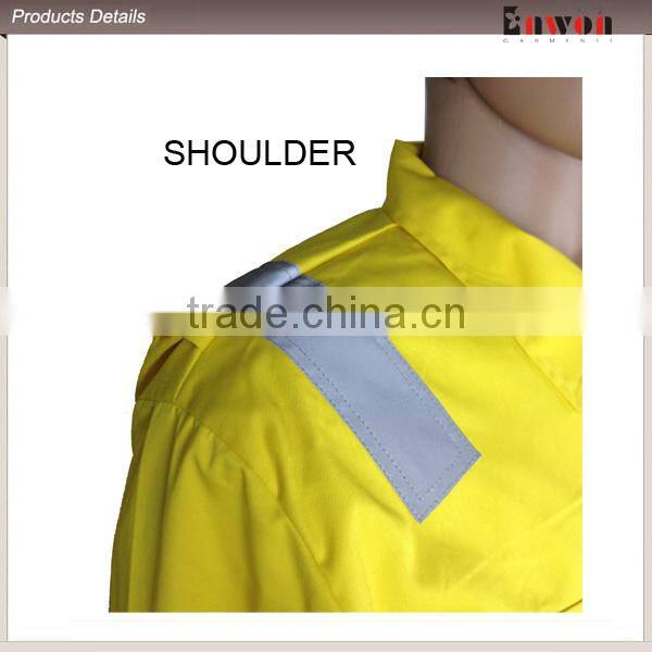 Yellow Coveralls With Reflector