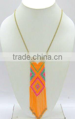Beaded summer Pendant Necklaces