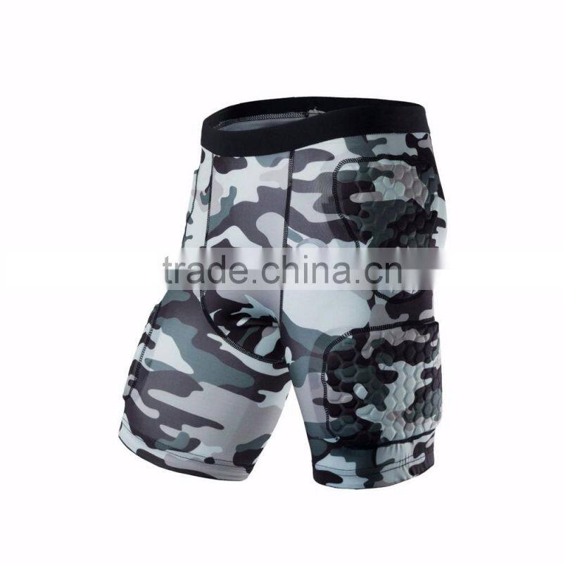 Padded Compression Protective Sport Short Sleeve compression T Shirt and shorts