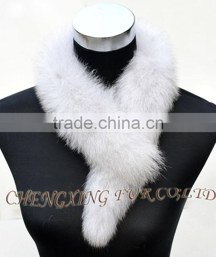 CX-S-84B Good Quality Fox Fur Scarf / Fashion Fox Fur Cheap Scarf For Warming Or Beautiful