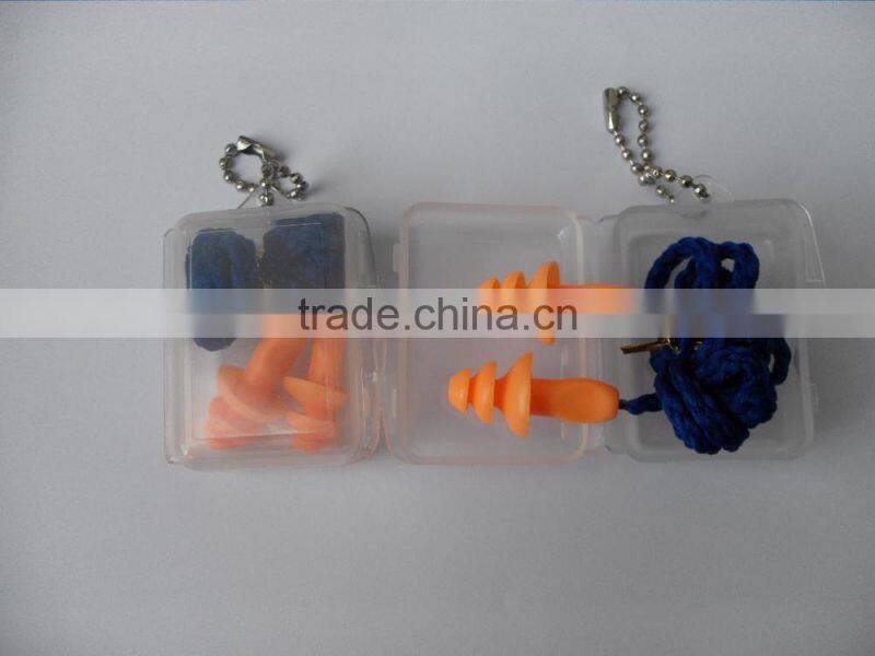 PU hearing protection,eco-friendly PU ear plugs, earplug with keychain