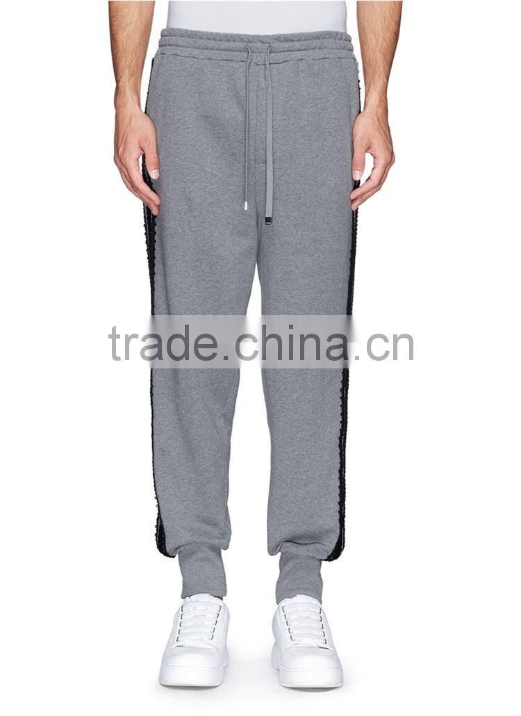 Men casual sport sweat pants cotton pencil pants jogging trousers