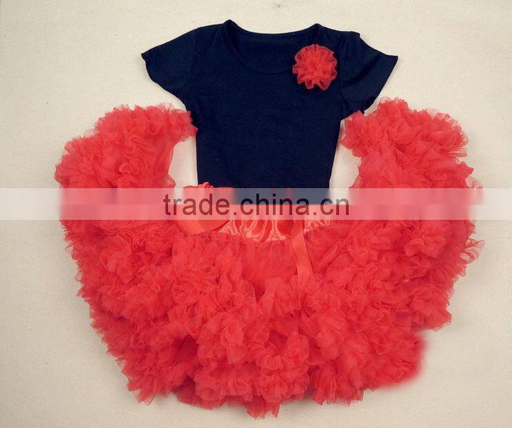 Yiwu Factory Direct Sales pettiskirt set with flowers for kids